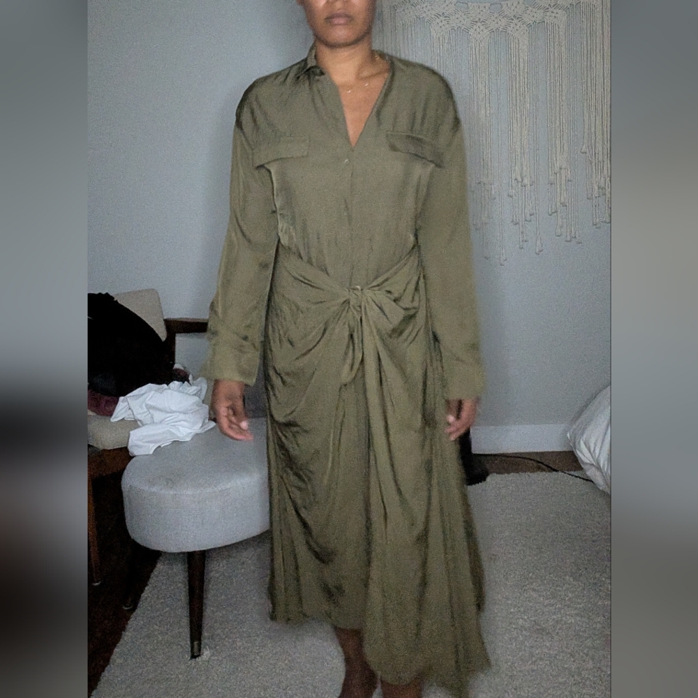 Olive Green Women's Dress